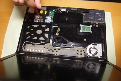 Follow the hardware maintenance manual (HMM) for the motherboard replacement