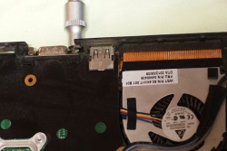 Follow the hardware maintenance manual (HMM) for the motherboard replacement